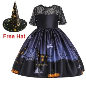 Children's cartoon print dress