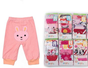 Baby Cartoon Embroidered Big Butt Pants