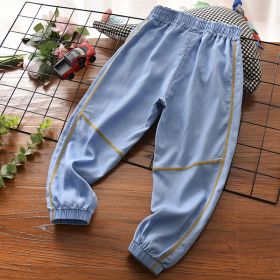 Boys" Jeans Summer Thin Trendy Big Boys" Tencel Ice Casual Pants Pure Cotton Children"s Mosquito Proof Pants