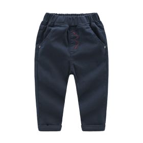 Embroidered Pants Solid Color Soft Children's Pants