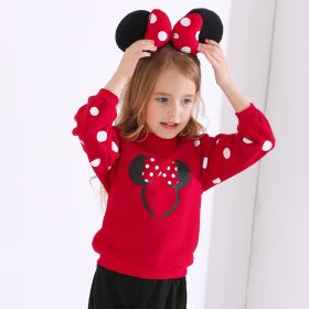 Printed Polka Dot Girls Sweatshirt