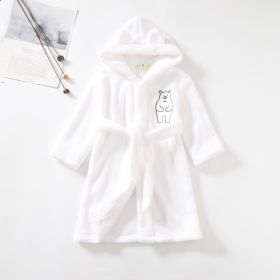 Flannel Bathrobe Boys' Home Wear With Hood