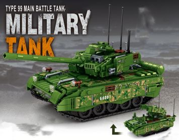 Tank Military Building Blocks WWII Eating Chicken Children Assembling Building Blocks