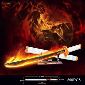 Ghost Annihilation Blade Inflammation Pillar Sun Wheel Knife Model