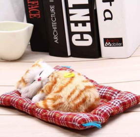 Cat Sleeping Doll With Meow Sound