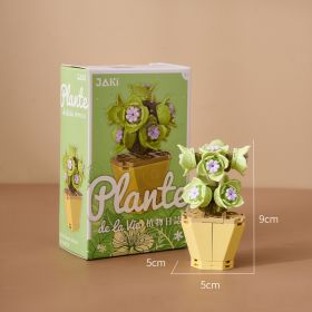 Assembled Building Blocks Bouquet Female Easy Succulent Potted Mini Plant Decoration Gift