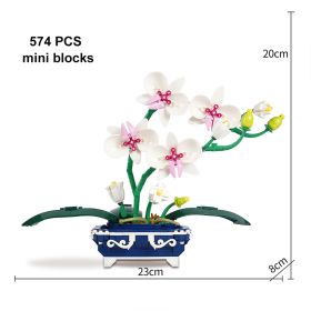 Small Flower Pot Flower Creative Patchwork Toy Blocks