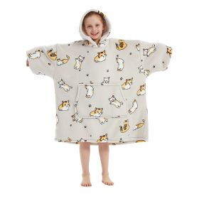 Hooded Slacker Blanket Pullover Children's And Teenagers' Sweater