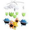 Baby Musical Crib Colorful Cartoon Happy Monster Halloween Decor Nursery Room Crib Mobile