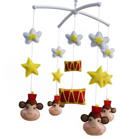 Infant Musical Mobile, [Star, Circus, Monkey] Nursery Mobile, Baby Mobile