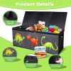 Toy Storage Box; Large Kids Toy Box Storage Box with Lid; Toy Storage Organizer; Foldable Sturdy Storage Box Organizer for Nursery; Playroom; Closet;