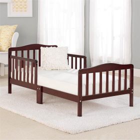 Baby Toddler Bed Solid Wood Bedroom Furniture with Safety Grab Bars