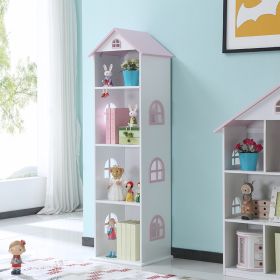 Kids Funnel Manhattan Pink Dollhouse Bookcase