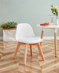 BB chair ; wood leg; pp back with cushion; WHITE; 1 pcs per set