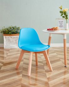 BB chair ; wood leg; pp back with cushion; BLUE; 2 pcs per set