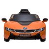 12V Electric Kids Ride-On Car Toy with Remote Control Music Horn Lights Suspension Wheels - orange