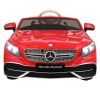 12V Kid Ride on Car with Parental Remote Control; Licensed Maybach S650 Electric Vehicle with MP3; Bluetooth; Music; LED Lights; for Children 3-8; Red