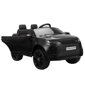 12V Land Rover Licensed Vehicle; Kids Ride On Car with 2.4G RC; 4 Spring-Suspension Wheels; LED Lights; Music; Electric Vehicle Toy for Boys Girls; 3-