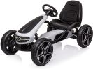 Bosonshop Benz Kids Pedal Go Kart, Horn, Music, Adjustable Seat, Brake Lever, EVA Tires - 4 Wheel Quad Ride On Toys Outdoor Racer Pedal Powered Cars,