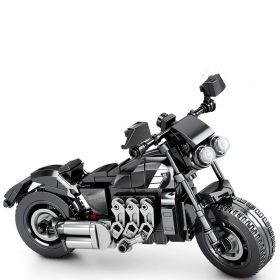 Cross-country Motorcycle Building Block Puzzle Toy