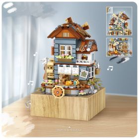 Windmill House Music Box Creative Gift