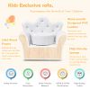 Children's Sofa Toddler Sofa Princess Armchair Children's Gift with Footstool