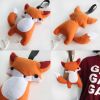 Handmade Baby Pullstring Musical Box Fox Animal Appease Toy for Crib Stroller Travel