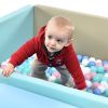 Soft Foam Ball Pit for Toddlers Crawling; 59 x 43 inch Indoor Toy Kids Ball Pool Playpen; Foldable & Portable Easy Clean Babies Soft Ball Pool; Balls