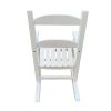 Children's rocking white chair- Indoor or Outdoor -Suitable for kids-Durable-populus wood