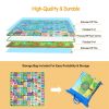 2 Sides Foldable Kids Play Mat Soft Foam Baby Toddlers Crawling Mats Non-Slip Waterproof Play Mat