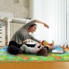 2 Sides Foldable Kids Play Mat Soft Foam Baby Toddlers Crawling Mats Non-Slip Waterproof Play Mat