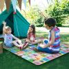 2 Sides Foldable Kids Play Mat Soft Foam Baby Toddlers Crawling Mats Non-Slip Waterproof Play Mat