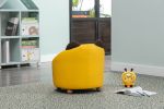 Beautiful Kids Chair 1pc Cat Yellow