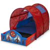 Spiderman Sleep and Play Toddler Bed with Tent and Built-in Rails