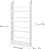 4 Tier Kids Bookshelf; Wall Storage Bookshelf Organizer for Playroom Kid's Room