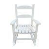 Children's rocking white chair- Indoor or Outdoor -Suitable for kids-Durable-populus wood