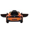 12V Electric Kids Ride-On Car Toy with Remote Control Music Horn Lights Suspension Wheels - orange