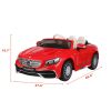 12V Kid Ride on Car with Parental Remote Control; Licensed Maybach S650 Electric Vehicle with MP3; Bluetooth; Music; LED Lights; for Children 3-8; Red