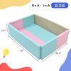 Soft Foam Ball Pit for Toddlers Crawling; 59 x 43 inch Indoor Toy Kids Ball Pool Playpen; Foldable & Portable Easy Clean Babies Soft Ball Pool; Balls