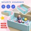 Soft Foam Ball Pit for Toddlers Crawling; 59 x 43 inch Indoor Toy Kids Ball Pool Playpen; Foldable & Portable Easy Clean Babies Soft Ball Pool; Balls