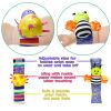 Baby (boys and girls) plush toys for toddlers, wrist rattles, rattles