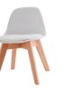 BB chair ; wood leg; pp back with cushion; WHITE; 1 pcs per set