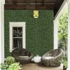 Artificial Hedge Boxwood Panels Plant Faux Greenery Panels UV Protected Privary Screen Indoor Outdoor Use Garden Fence Home Decor Greenery Panels Wall