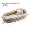 Baby Changing Basket Macrame Boho Theme Moses Basket for Babies Handmade 100% Cotton Rope