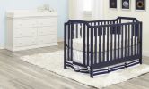 Celeste 3-in-1 Convertible Island Crib Navy Blue