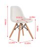 D&amp;N Kids Chair ; Teddy Febrics; White; 2 pcs per set