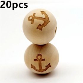 DIY accessories laser carved wood beads