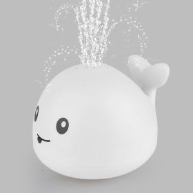 Whale Bath Toy; Light Up Baby Bathtub Toys With Automatic Spray Water And Colorful LED Light; Induction Sprinkler Bathroom Shower Pool Bath Tub Toys F (Color: White)