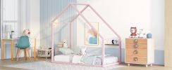 Twin Size Metal House Bed Kids Bed