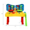 Kids Activity Table Set Multi Activity Table Set with Storage Area With 300PCS Building Blocks